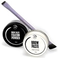 thumbnail image 1 of Kit de mapeo de cejas permanente de tinta con polvo fijador, cepillo para cejas y pasta para cejas, herramienta de mapeo de cejas, pasta blanca para delinear y fijar polvo, herramienta de modelado pro, 1 of 5