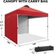 thumbnail image 4 of Ultimate Outdoor Shelter cm de Alturaeavy- cm de Profundidaduty Pop-Up Canopy Tent con 2 Removable Side Panels Privacy cm de Anchoheeled Carry Bag & 4 Sandbags para Camping Beach & Events, 4 of 5