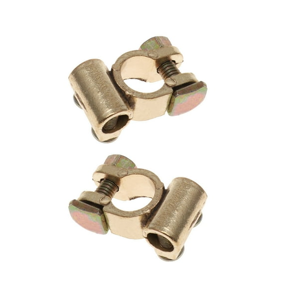 2 Pcs Car Battery Terminal Connectors Auto Wiring Cable Clamps for Car Battery Connection