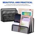 thumbnail image 3 of UPOUART Office Document Organizer File Organiser with Three Section Design Black 1 Set, 3 of 6
