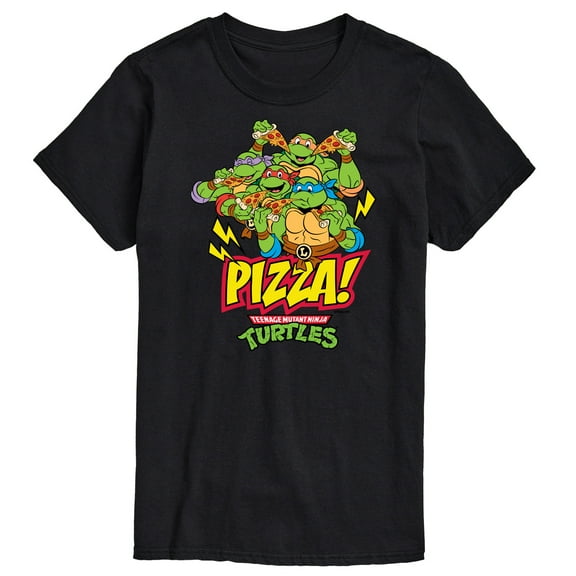 Teenage Mutant Ninja Turtles - Turtles and Pizza - Men's Short Sleeve Graphic T-Shirt