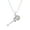 Multicolor, variant on Guitar Pendant Necklace Rhinestone Crystal Rhodium Plated 17 Inch Snake Chain J0582-CR