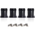 thumbnail image 1 of CHAO 4 patas negras ajustables Patas de gabinete gruesas de 50 mm de altura Patas de mesa Patas de muebles, altura ajustable de acero inoxidable 0-15 mm Vienen con acero inoxidable, 1 of 5