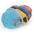 thumbnail image 3 of Gorra de béisbol ajustable lavable de algodón retro Harhinhe $ Gorra retro clásica de color sólido de bajo perfil $ Gorra de béisbol retro de moda urbana que combina con todo, 3 of 3