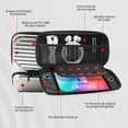 thumbnail image 4 of YUOY Funda portátil para Nintendo Switch 2 (2025) – Incluye 2 protectores de pantalla HD, 10 ranuras para juegos, carcasa EVA reforzada y forro ultra suave (plateado), 4 of 7