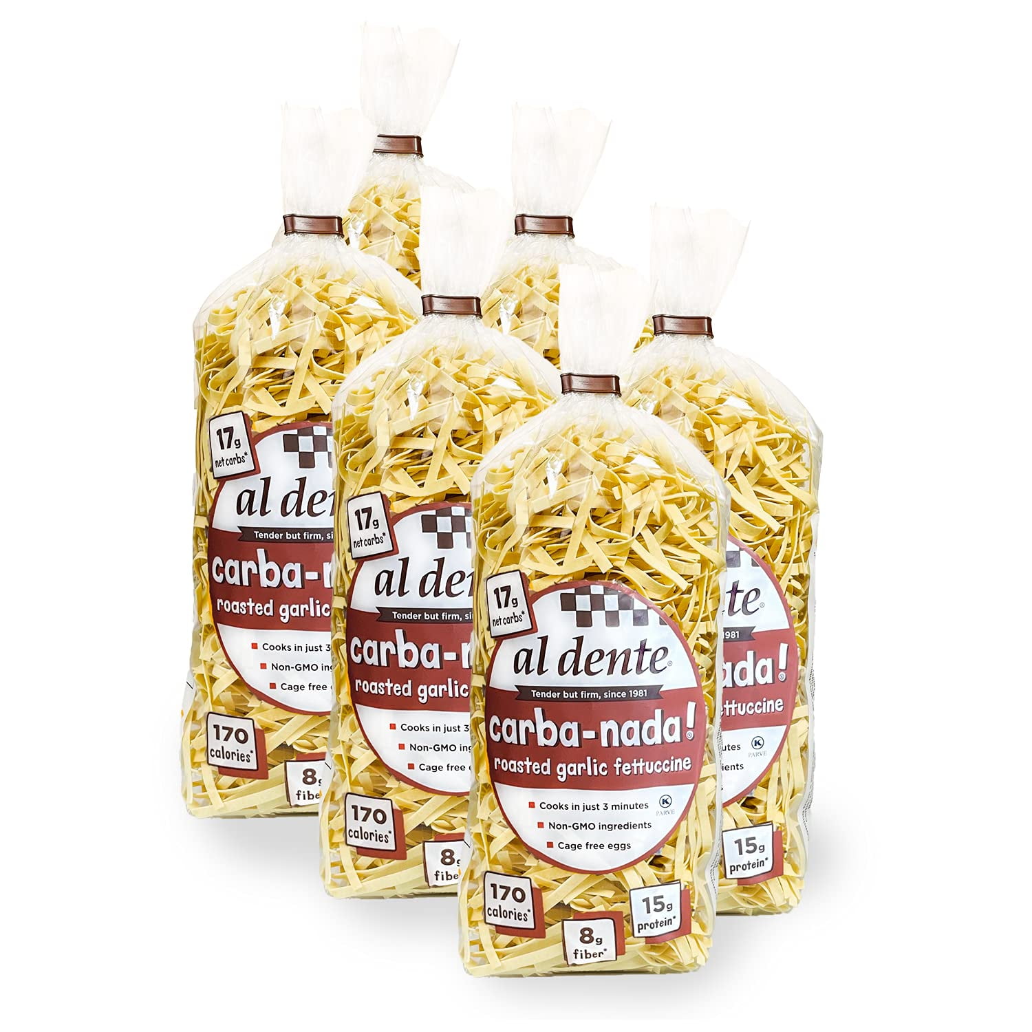 CarbaNada Reduced Carb Pasta by Al Dente Pasta Company Roasted