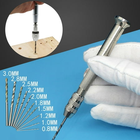 

Manual Hand Twist Drill Bits for Woodworking DIY Reaming Drilling and Hole Punching Tool