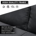 thumbnail image 5 of XIZZI Outdoor Furniture 50" Loveseat Sofa Couch with Gray Wicker Rattan(Black Cushion), 5 of 8