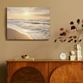 thumbnail image 4 of Fenyluxe Ocean Sunset Tropical Sands Beach Artwork Nature Sea Waves Contemporary Seascape Painting Prints on Canvas - Home Wall Decorations 16x12in, 4 of 6