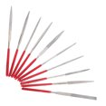 thumbnail image 3 of Shisuyan 10pcs Needle File Set: Mini Metal Small Hand File Tools Set Includes Round Flat Square Triangular For Detail And Precise Work Metal Woodworking, 3 of 8