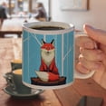 thumbnail image 4 of Fox on Tree Stump White Mug, 4 of 4