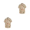 thumbnail image 2 of VONKY Unique Pattern Fahionable Men Hawaiian hirt Made Of Cotton Blend Nice Gift M 2Set, 2 of 6