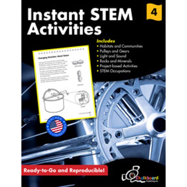 Creative Teaching Press Instant STEM Activities Workbook, 120 Pages