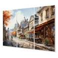 thumbnail image 2 of Designart "French Beauty in Quebec City II" Quebec Metal Wall Art Set, 2 of 5