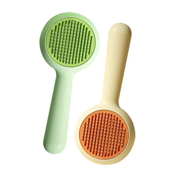 ACDANC 2Pcs Cat Brush,Pp Dog Shedding Tool,Dog Comb,Multicolor,7X3X2"