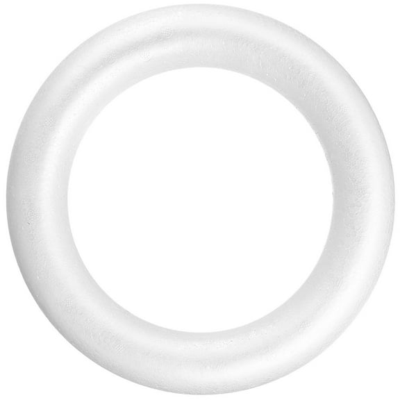 BESTOYARD wreath craft supplies Foam Ring White 1Pack Cuttable Decorative Item for Artists