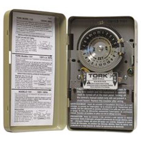 Indoor Timer Switch 24 Hour Single Pole Metal 2 Horse Power 40 Amp