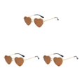 thumbnail image 2 of Minnieouse Impresionantes gafas de sol en forma de corazón de PVC con lentes Tac, accesorio de moda, gafas de sol en forma de corazón, color té Type1 NO1, 2 of 6