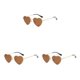 thumbnail image 1 of Qarigey Llamativas gafas de sol en forma de corazón con almohadillas nasales de silicona antideslizantes, gafas de sol para cualquier Type1 NO1, 1 of 6