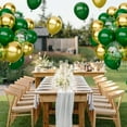 thumbnail image 6 of Green and Gold Balloons Set, 65Pcs Dark Green Balloons, 12in Metallic Gold Balloons Green Confetti Latex Balloons for Birthday, Graduation, St.Patrick's Day, Jungle Party Decorations, 6 of 14