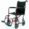Karman Healthcare LT-2017-BD Transport Wheelchair-Burgundy
