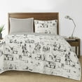 thumbnail image 3 of Paseo Road Ranch Life 2 Piece Longhorn Cow Reversible Cotton Quilt Set, Western Bedding, Twin, 3 of 10