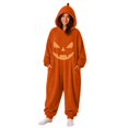 thumbnail image 2 of Gold Unisex Cosplay Pajamas Polyester Pumpkin Jumpsuit Pajama Loungewear,Cosplay Costume,Winter Warm Plush Long Sleeve S, 2 of 7