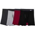 thumbnail image 4 of Fruit Of The Loom Mens Coolzone Tag Free Eversoft Mesh Fly Covered Waistband Boxer Brief 4 Pack, 2-X Large, 4 of 4