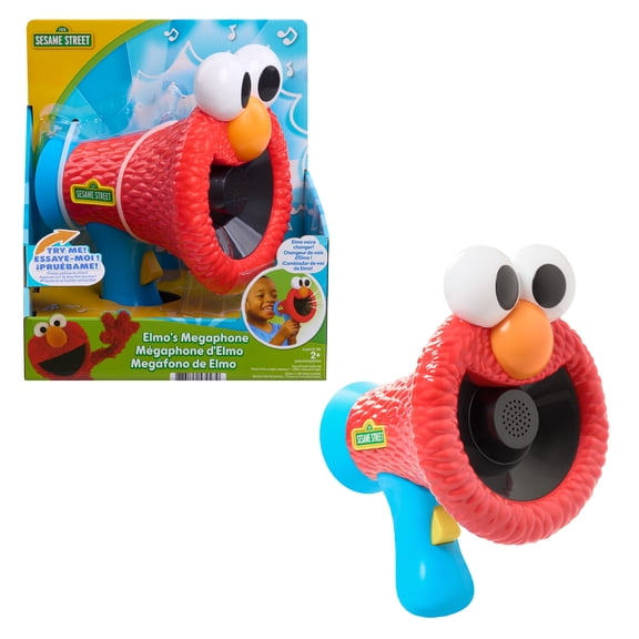 Sesame Street Elmo’s Megaphone Voice-Changing Toy, Talk Like Elmo with Music, Phrases, and Sound Effects, Ages 2