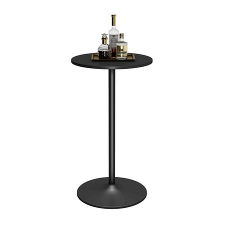 Indoor Round Bistro Table Costway 24'' Dia Round Bar Table Bistro Pub Counter Home Outdoor Indoor Kitchen Furniture ()