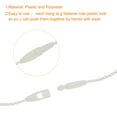 thumbnail image 3 of Unique Bargains Polyester Rope Hang Tag String Snap Lock ,Plastic Tags Ties 120mm/7.42' Length,1mm/0.04' Dia,Pack of 100,Beige, 3 of 5