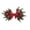 B, variant on suore Lighted Cat‑Shaped Artificial Christmas Wreath, Warm LED Lighted Wreath With Red Bow & Poinsettia, Wall Door Hanging Ornament, Whimsical Xmas Holiday Home Decor