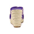 thumbnail image 2 of BLISSFUL STEP Sandales Compensées à Plateforme pour Femmes à Brides Croisées Violet 7, 2 of 7