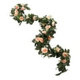 thumbnail image 4 of kowaku Greenery Vine Artificial Peony Peony Flower Garland Silk for Table Runner, Office, Wreath, Decoration Pink, 4 of 9
