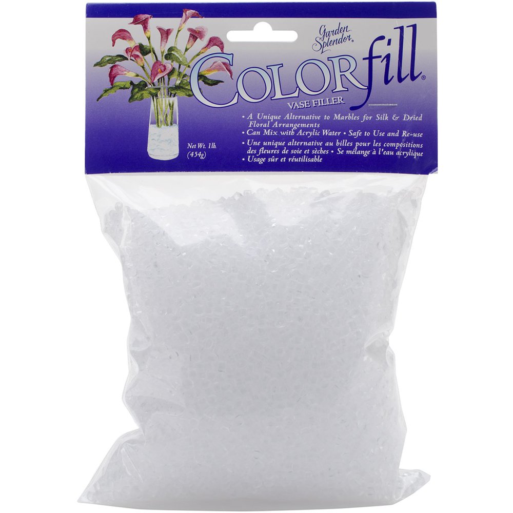 Garden Splendor Colorfill Vase Filler 1lbWhite