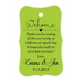 thumbnail image 1 of 100 PCS Wedding Welcome Personalized Wedding Favor Gift Paper Tags Custom Made Thank you Hang Tags, 1 of 1