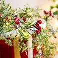 thumbnail image 5 of Christmas LED String Lights Snowflake Red Fruit Pine Branch Vine  Battery-Powered Lamp Wedding Holiday Decoration Light, 5 of 9