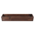 thumbnail image 4 of jesticaly Rustic Wood Planter Box Rectangle Decorative Multiuse Flowerpot Cafes And Bars Plant Container Vegetable Planting Box Brown 50x11x8.5cm, 4 of 6