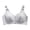 Grey, variant on NIEWTR Bras for Older Women New Front Snap Bras for Seniors, Bra for Women Front Closure No Underwire Bra(Pink,5XL)