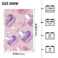 thumbnail image 4 of joogoo Spiral Journal Notebook Holographic Glitter Hearts-a2 College Ruled Notebooks 8.3" x 5.7" 2 PCs, 4 of 8