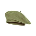 thumbnail image 1 of Top Headwear Wool Blend French Bohemian Beret, Sage, 1 of 2