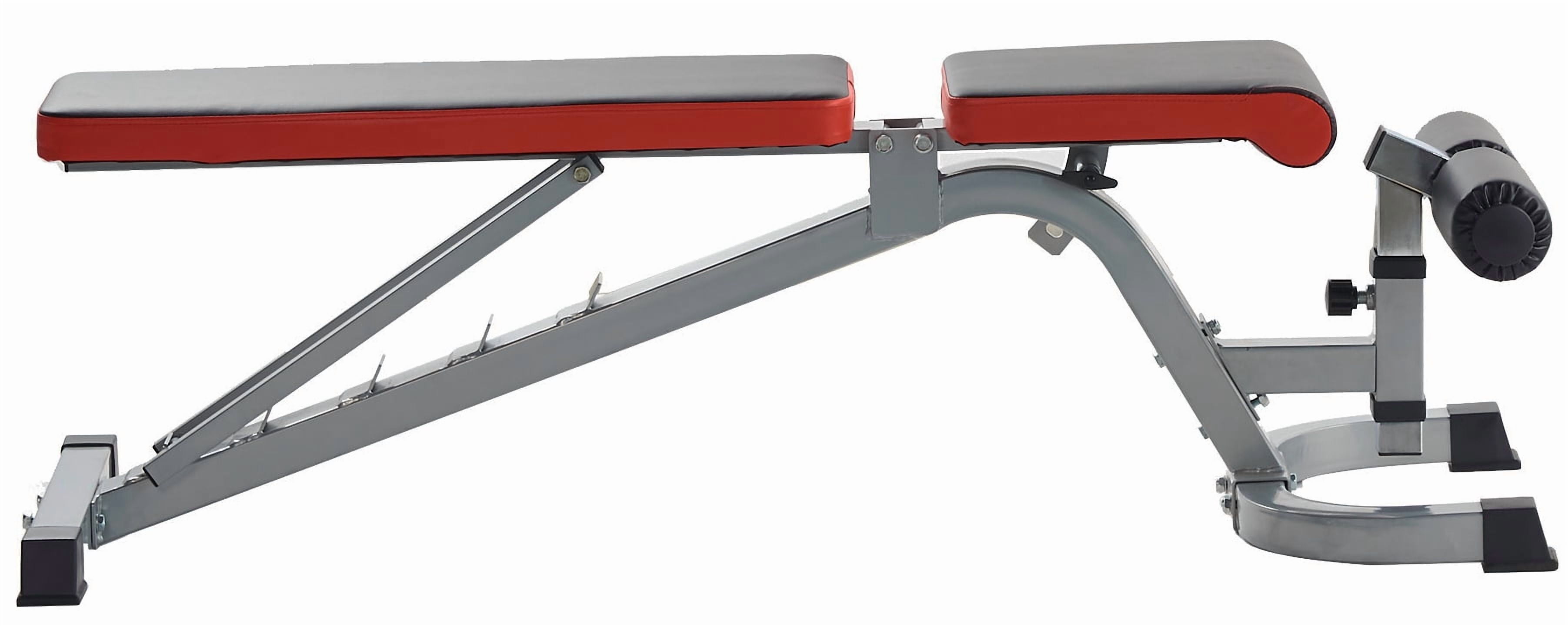 FlexWave Heavy-Duty Adjustable & Foldable Utility Weight Bench，Flat/Incline Design，for Full Body Strength Training, 600–1000 LB Capacity Options
