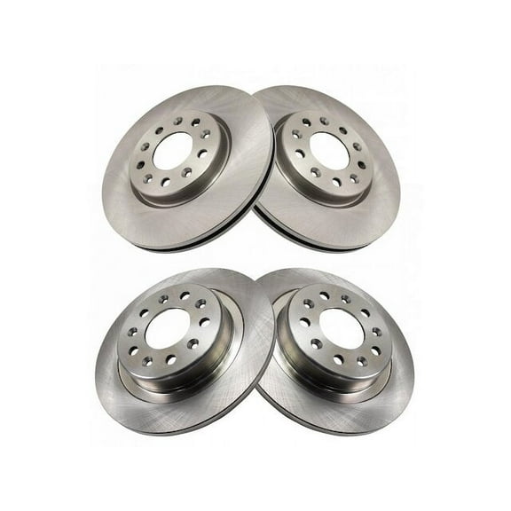 Brake Rotor Set 4 Piece - Compatible with 2018 - 2021 Chevy Equinox 2019 2020