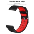 thumbnail image 4 of Silicone Watch Strap Sports Metal Buckle Quick Release Watch Band Watch Accessories for Hr Baro Black Red, 4 of 8