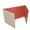 Red, variant on Office, School Classroom Desk Divider 18" x 48" Blue Corrugated Study Carrel - Pack of 24