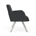 thumbnail image 2 of Willow Lounge Lobby Reception Waiting Bariatric Chair / Silver Steel / Dark Gray, 2 of 5