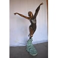 thumbnail image 4 of Nifao Ballet Dancer Performing on Stage Bronze Statue – Outdoor Garden Decor Sculpture, 45"L x 27"W x 71"H, 4 of 12