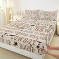 thumbnail image 3 of jejeloiu Rustic Bull Skull Twin Sheet Sets,Western Cowboy Tribal Twin Fitted Sheet,Country Farmhouse Lodge Flat Sheet For Boys,Luxury Bedroom Decor,3 Pieces, 3 of 7