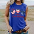 thumbnail image 4 of Vetsdori Women's Work Tank Tops Summer 4th of July Tshirts Sleeveless Casual Red White and Blue Camisole Undershirts Independence Day Tops for Junior Fashion, 4 of 4