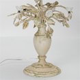 thumbnail image 7 of Vintage-Style Table Lamp with Distressed Green Shade and Floral Base, Rustic Home Decor Accent Piece, 1pc, 7 of 7